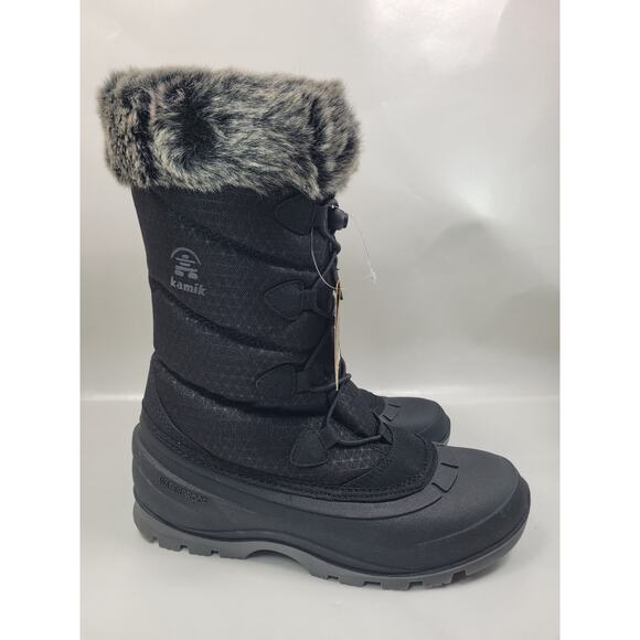 Kamik Women's Momentum L2 Waterproof Winter Boots Black Size 8 - Picture 4 of 14